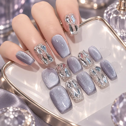 Nailoriah Handmade Luxury Purple Press-On Nails