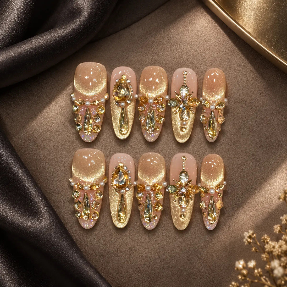 Elegant Nailoriah manicure and press-on nail collection